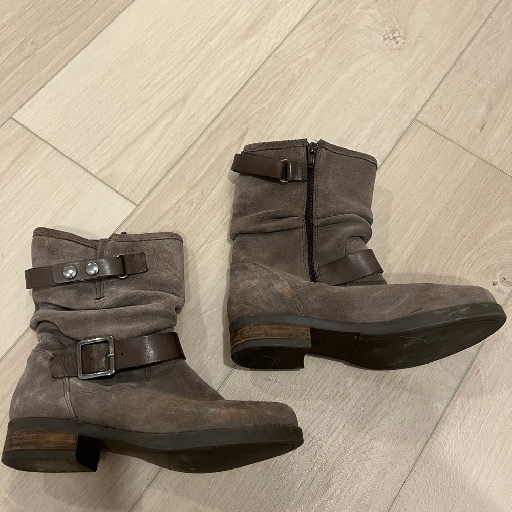 Eric Michael Leather/Suede Booties - European